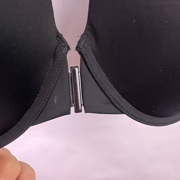 Torrid Perfect T Front-Close Boost Bra Black 44DD Smooth T-Shirt Push-Up - Picture 10 of 12